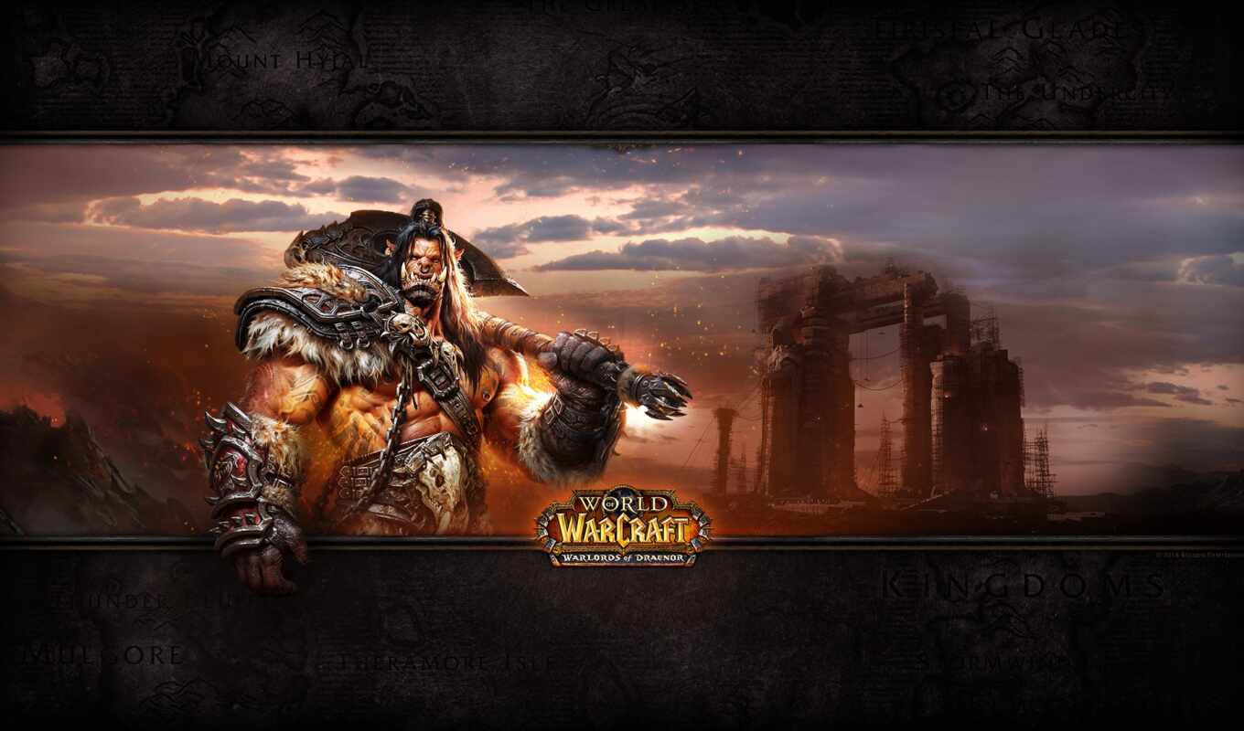 game, world, warcraft, draenor, the warlord