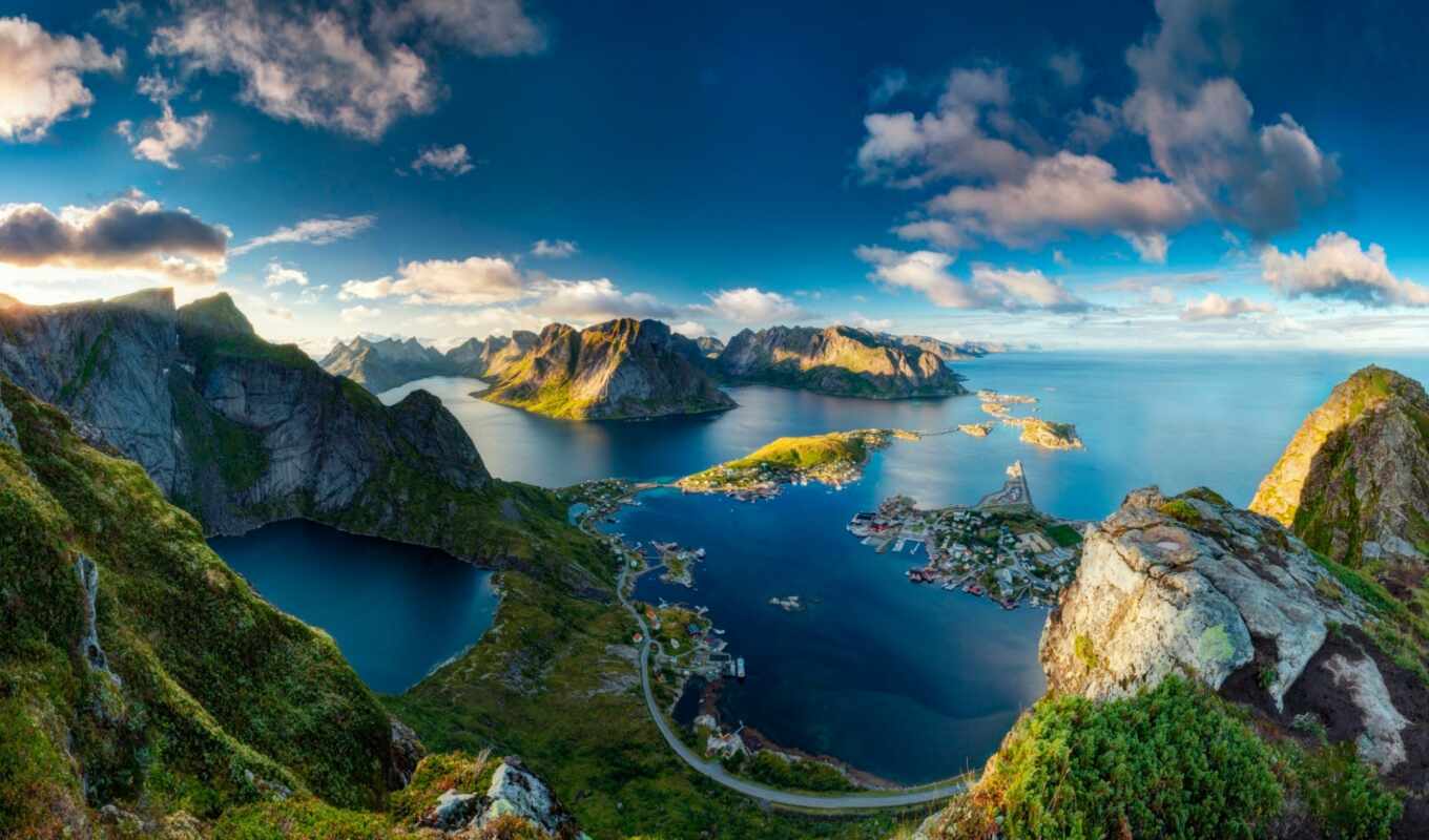 природа, гора, море, красавица, country, яndex, northern, norwegian