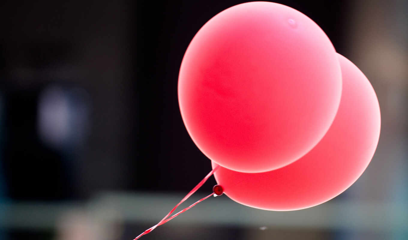 macro, pink, air, balloons, mood
