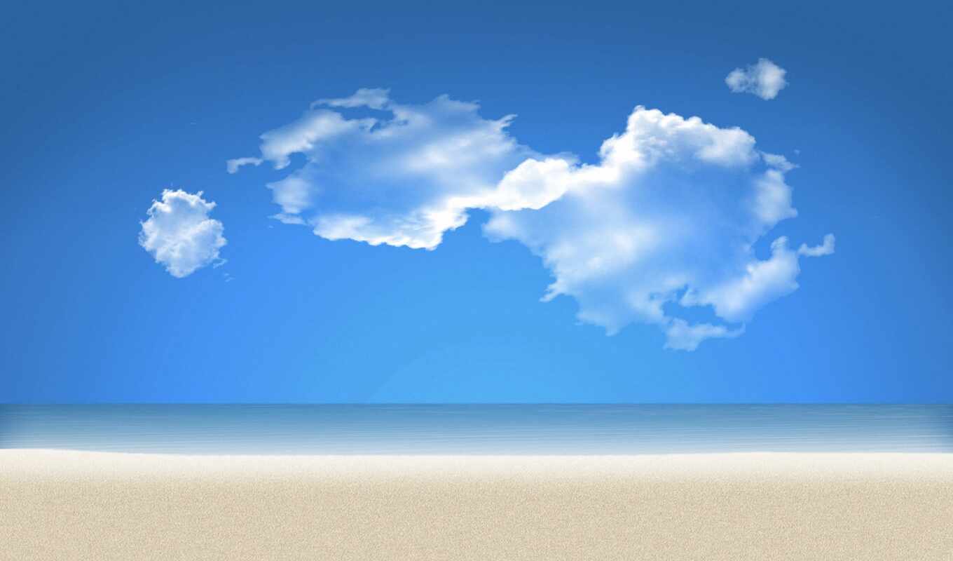небо, pictures, water, пляж, landscape, море, песок, pin, oblaka