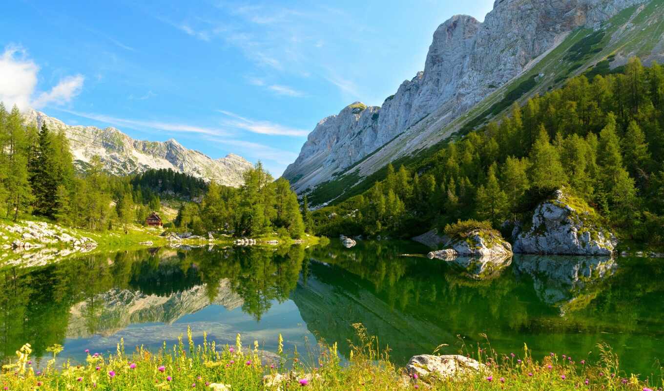 lake, mountain, national, slovenia, 3c