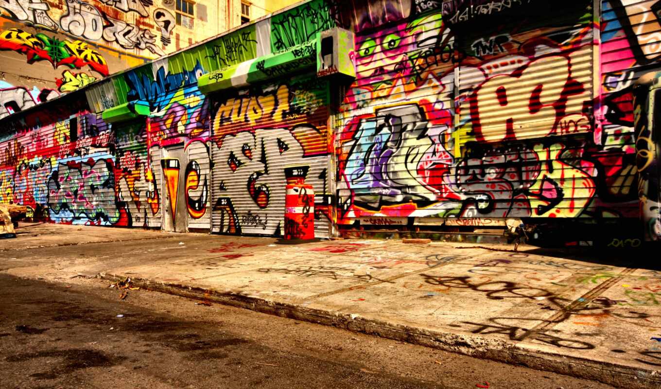 стена, graffiti, ужас, фотообои