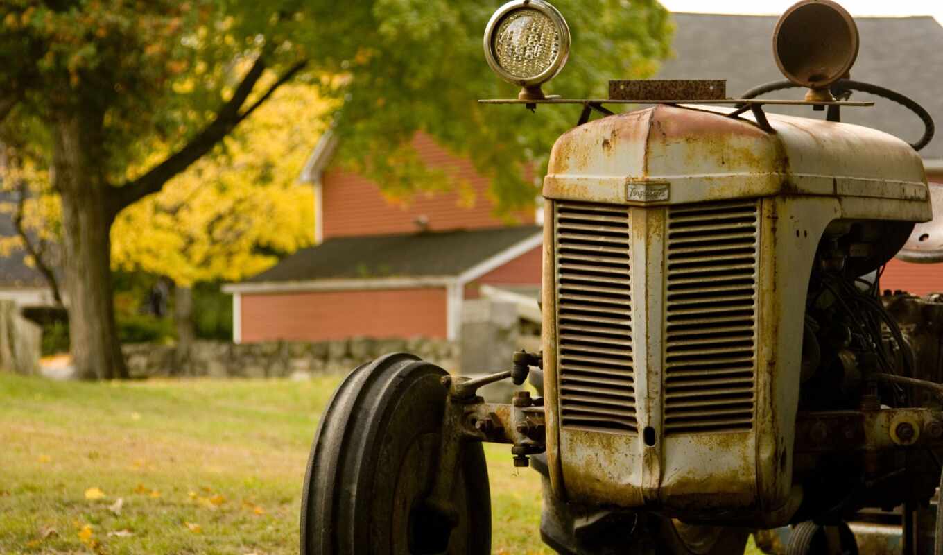 car, трактор, старый, makryi, agricoltura