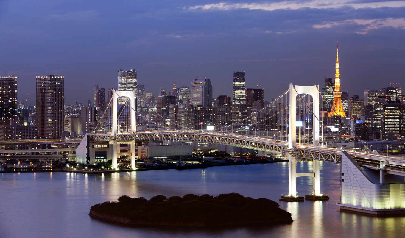 just, rainbow, city, frontline, beach, eyes, Bridge, one, bedroom, tokyo, bay, condominium