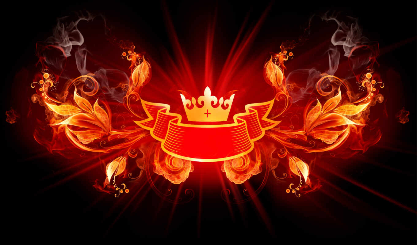 crown, огненная, викингов, короной