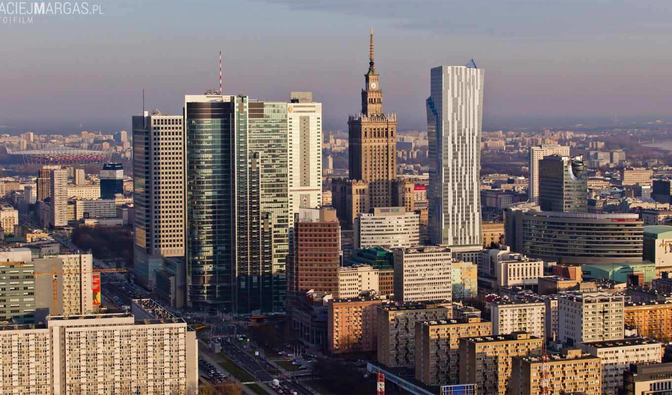 cityscape, skyscraper, poland, Warsaw