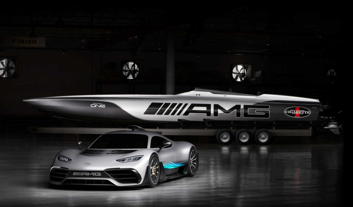 mercedes, one, amg, a boat, cigarette, project, race