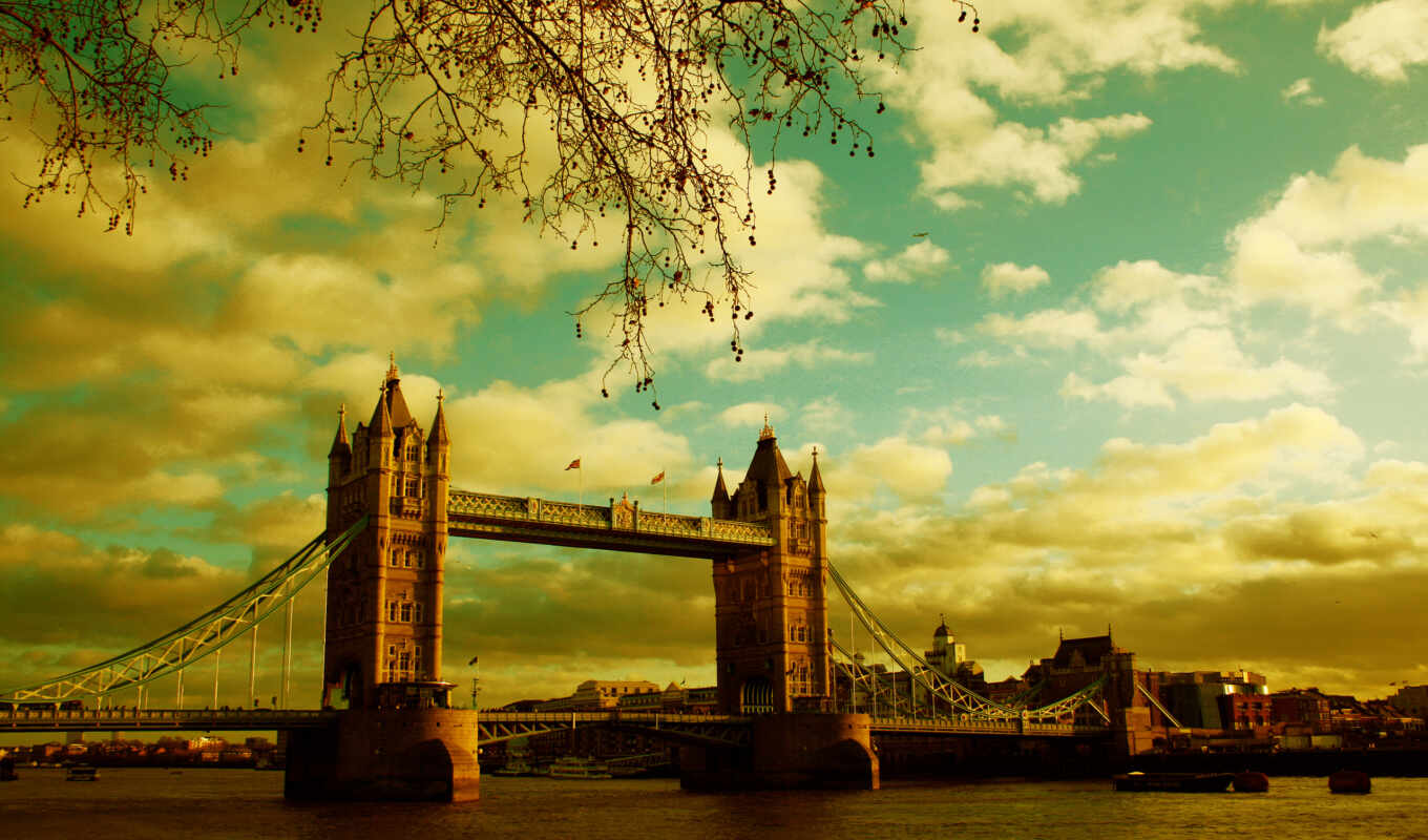 мост, англия, башня, london, тауэрский