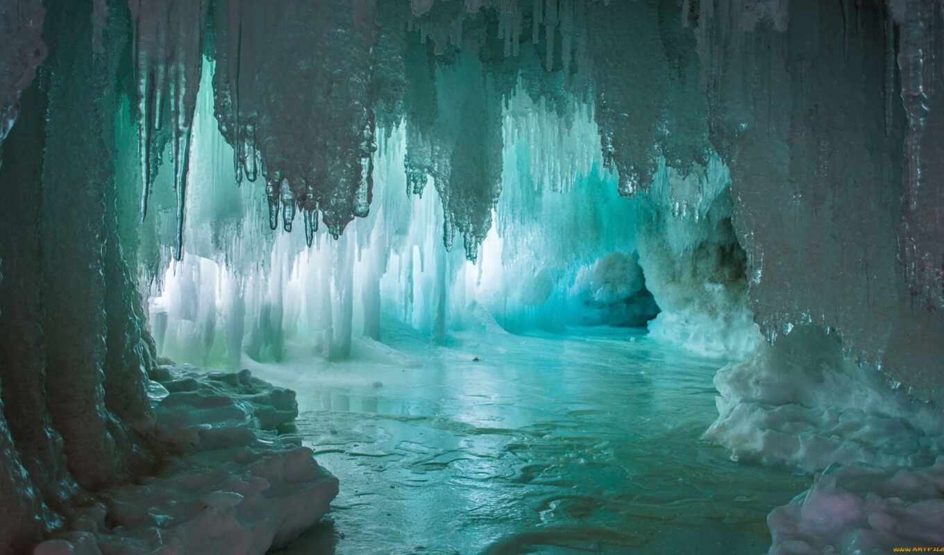 lake, nature, ice, water, cave, cave, ice, mm, caves, increments