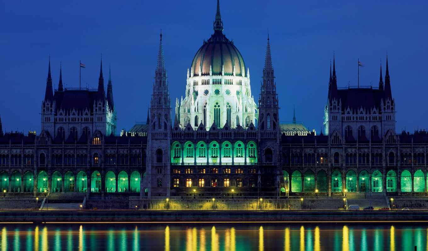 building, budapest, hungary, парламента, венгерского, будапешта