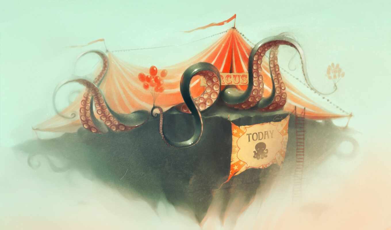 tents, circus, balloon