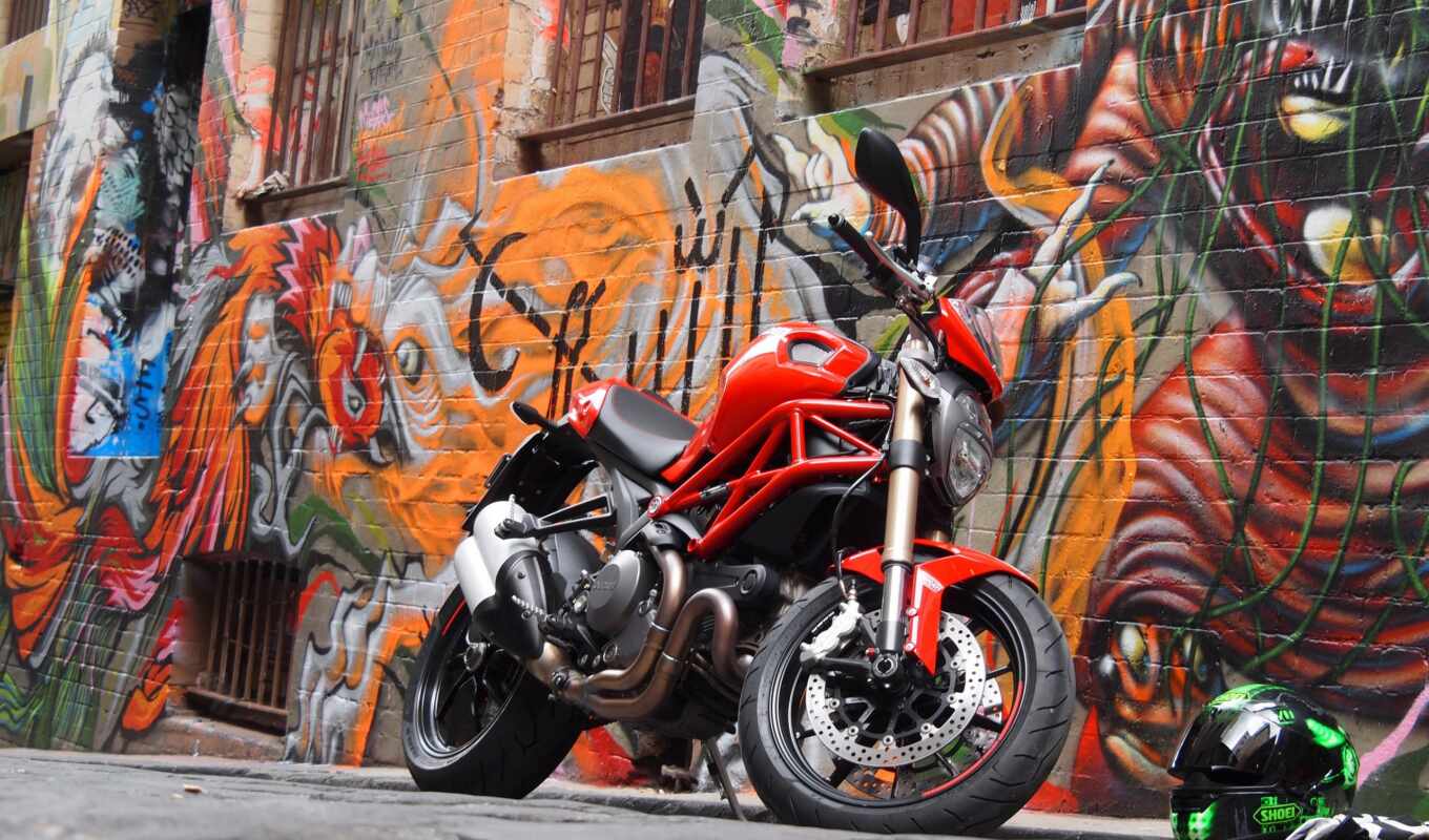 graffiti, мотоцикл