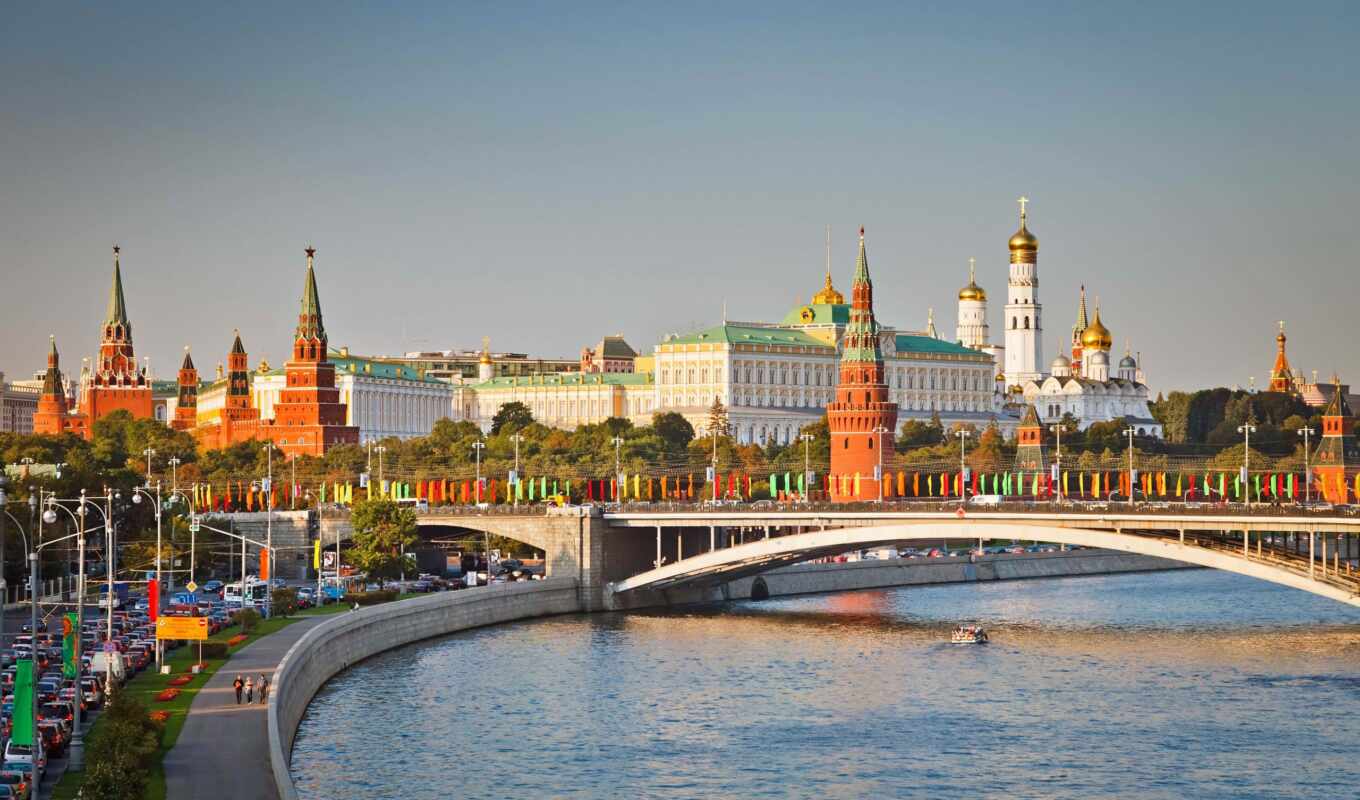 мост, кремль, река