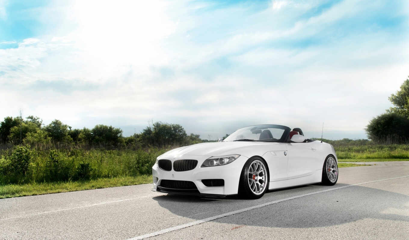 white, large format, design, road, auto, bmw, roadster, cars