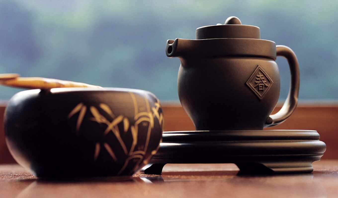 чая, японская, церемония, китаянка, чая, чайная, пуэр