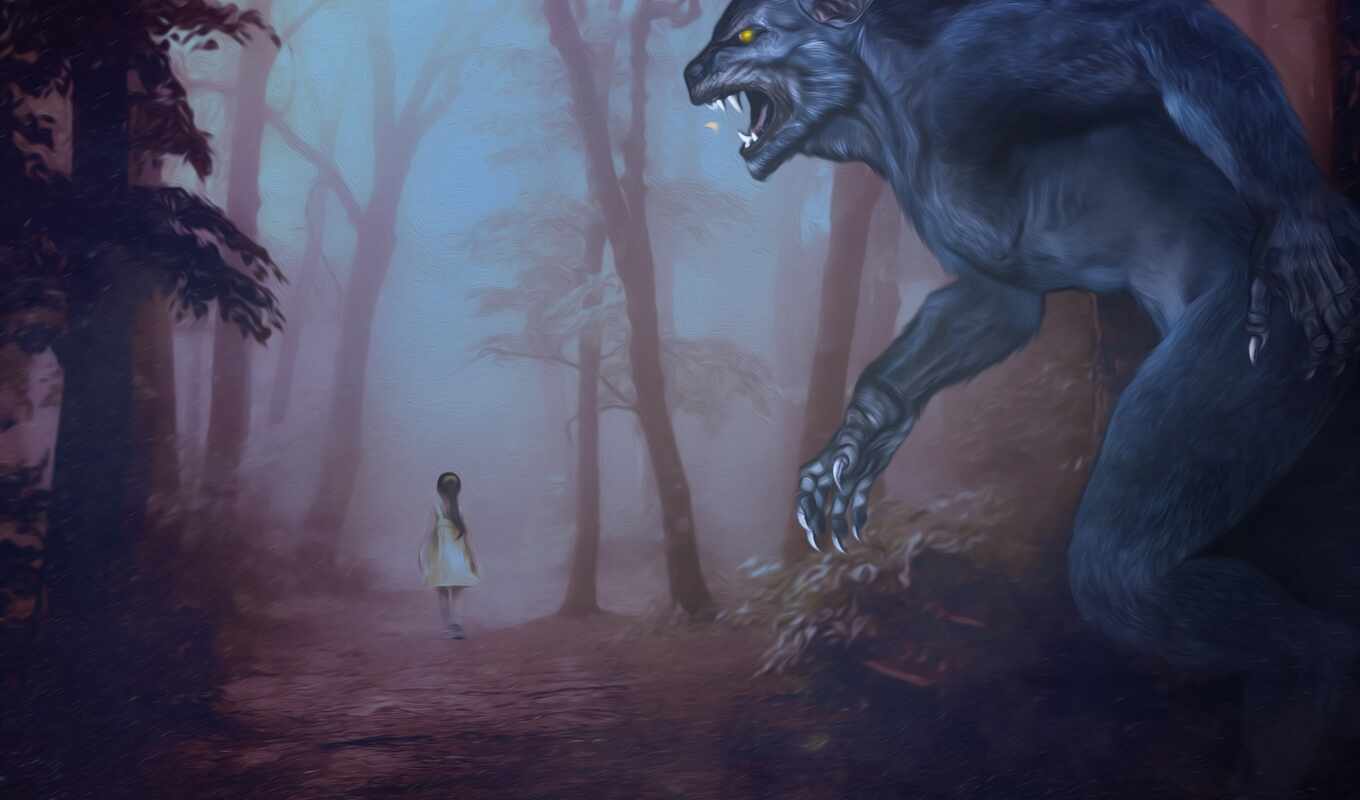 demon, forest, human, whether, with, halloween, lobo, man, werewolf, soñar, exist