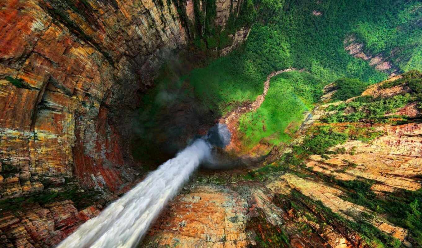 waterfall, miro, venezuela