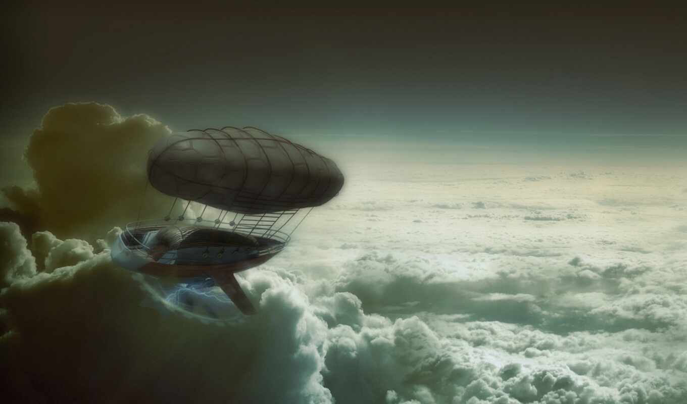 steampunk, airship
