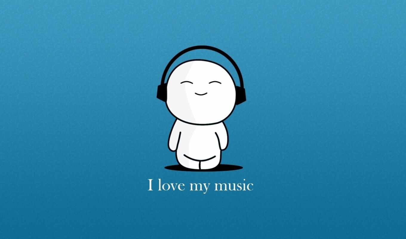 music, headphones, title, techno, free, minimalism, melody, love, the music