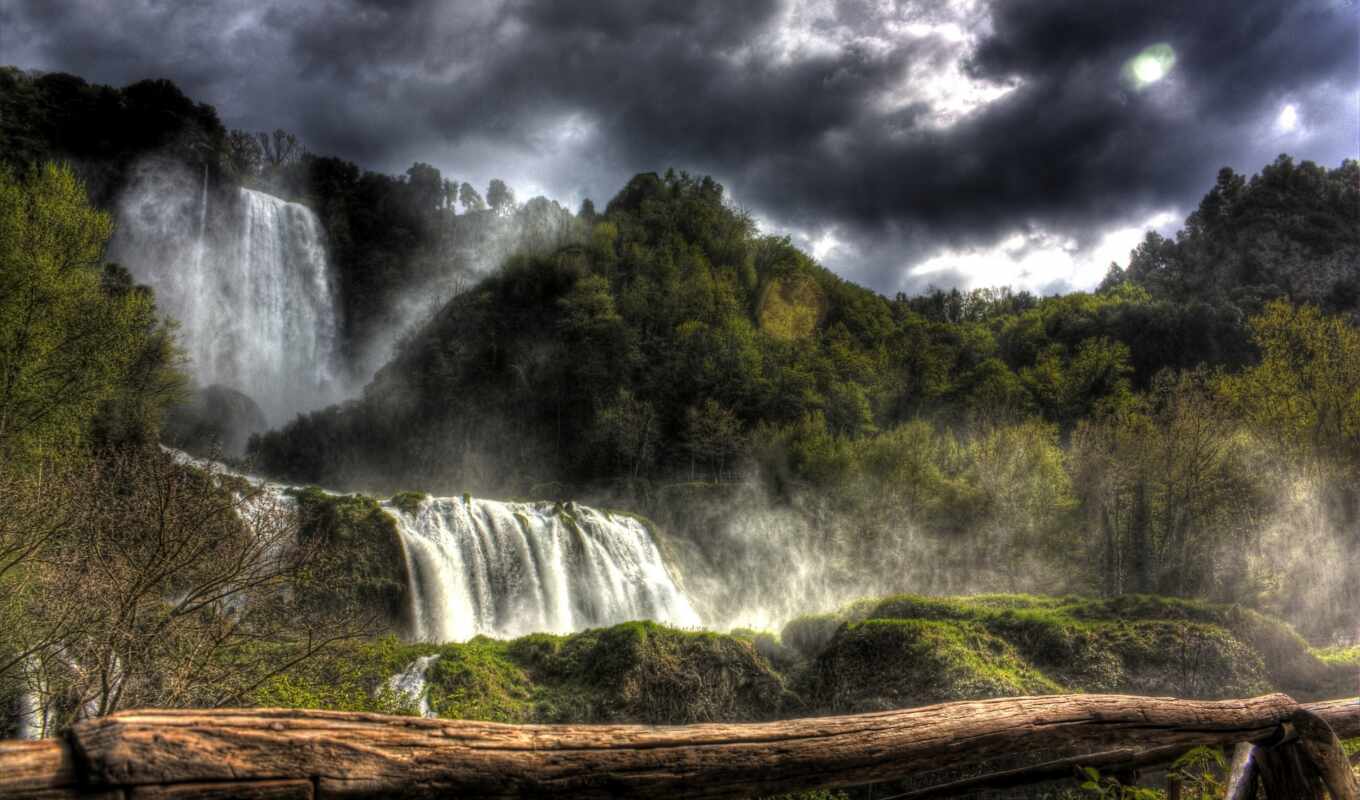 beautiful, waterfall, miro
