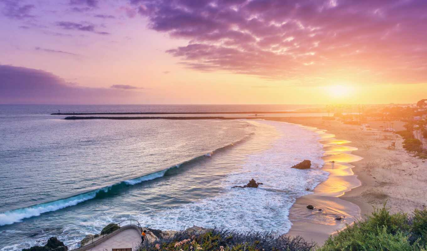 desktop, sunset, beach, of, ultra, corona