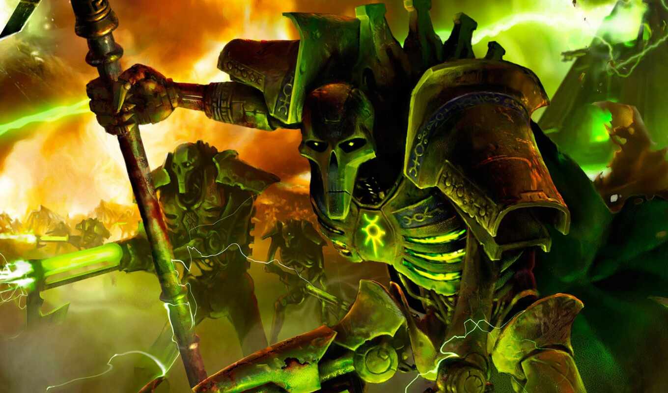 large format, dark, warhammer, necron, non-cron, crusade