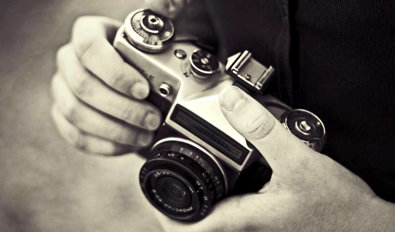 wallpaper, photo, photo camera, photographer, hands, page