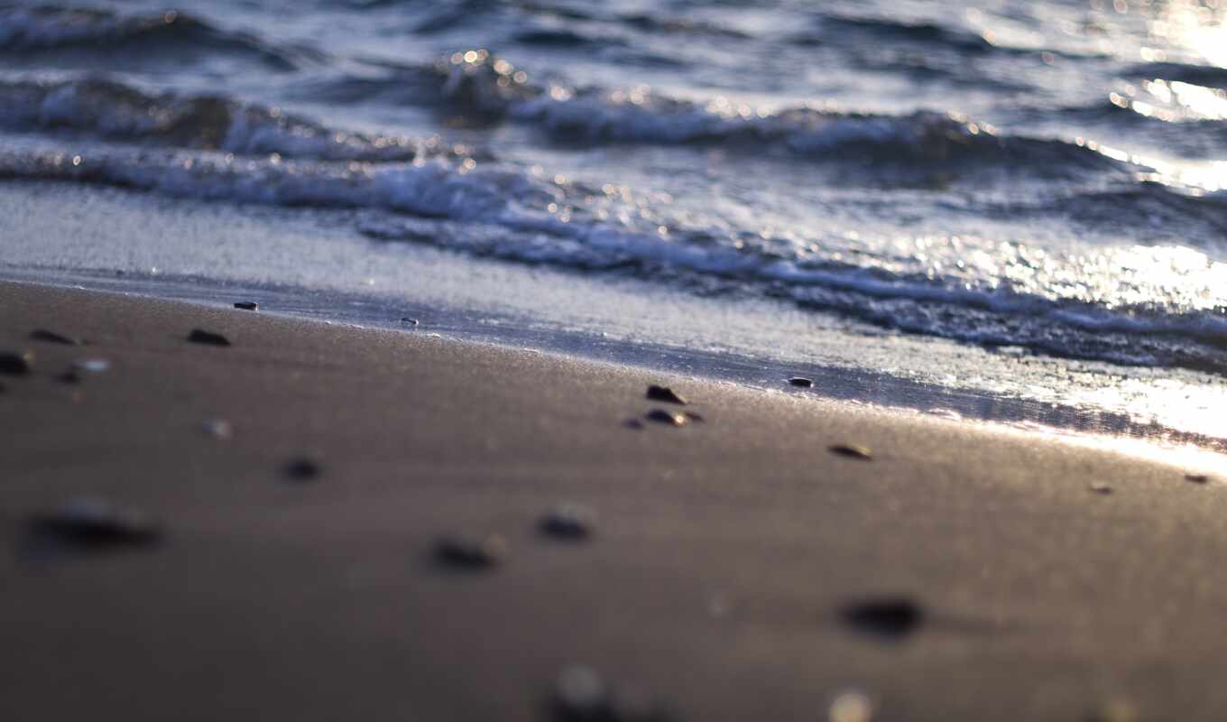 природа, свет, макро, water, пляж, море, берег, песок, waves, shells