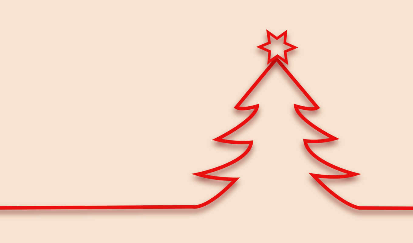 tree, christmas, minimalist, minimalistic