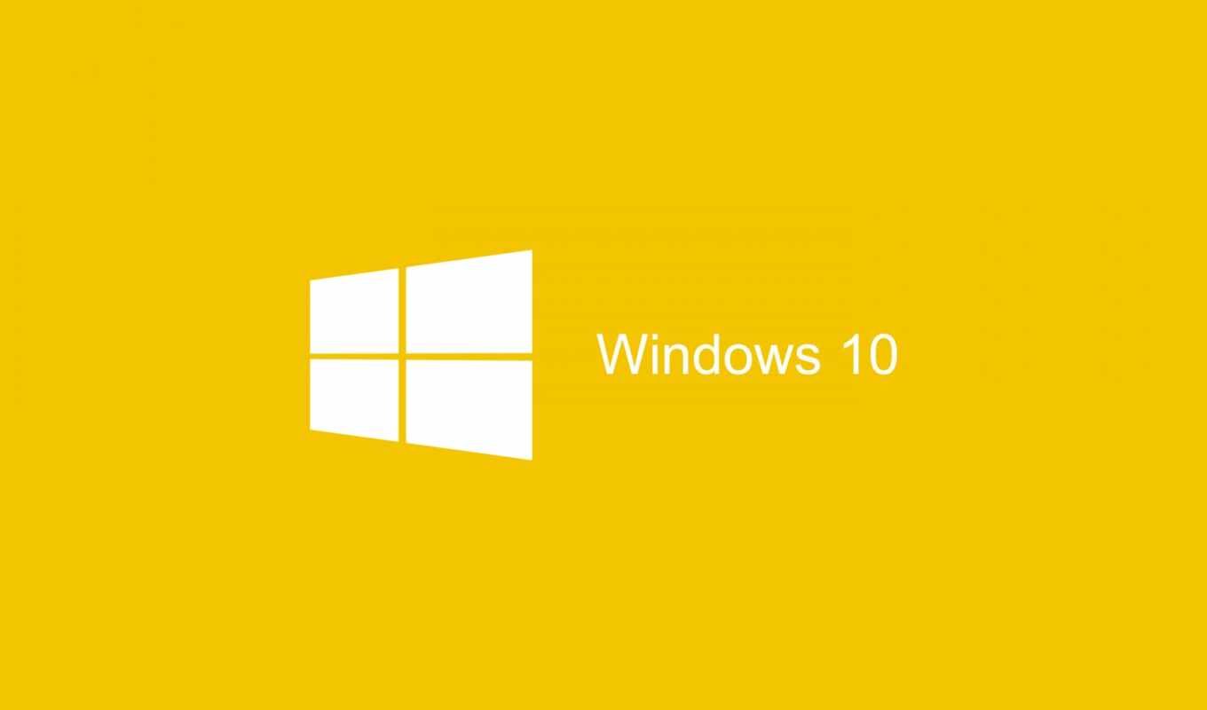 windows, yellow, microsoft, логотип, выиграть 10