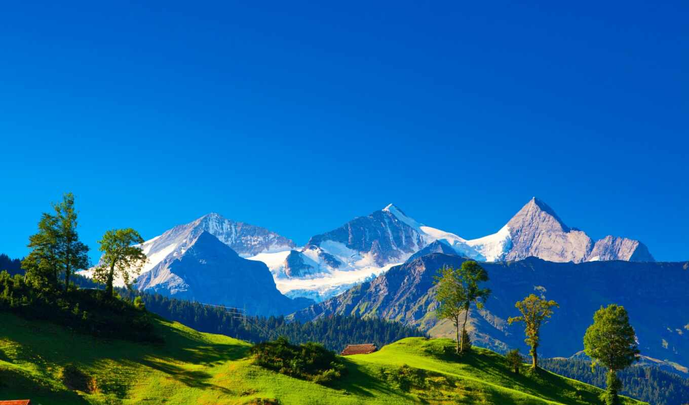 japanese, screensavers, swiss, Switzerland, the alps, tochka, mountains, hills, summit