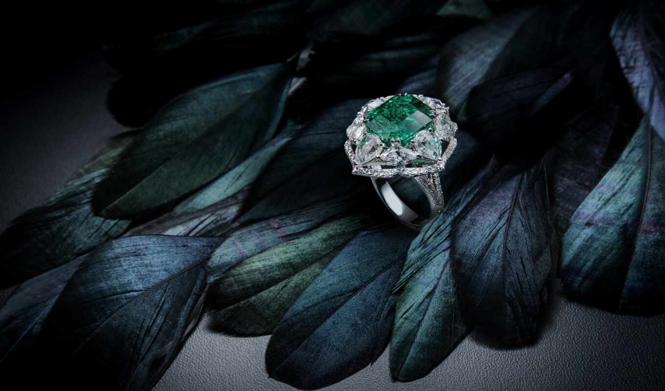 black, камень, diamond, ринг, natural, decoration, emerald, jewelry, отличить