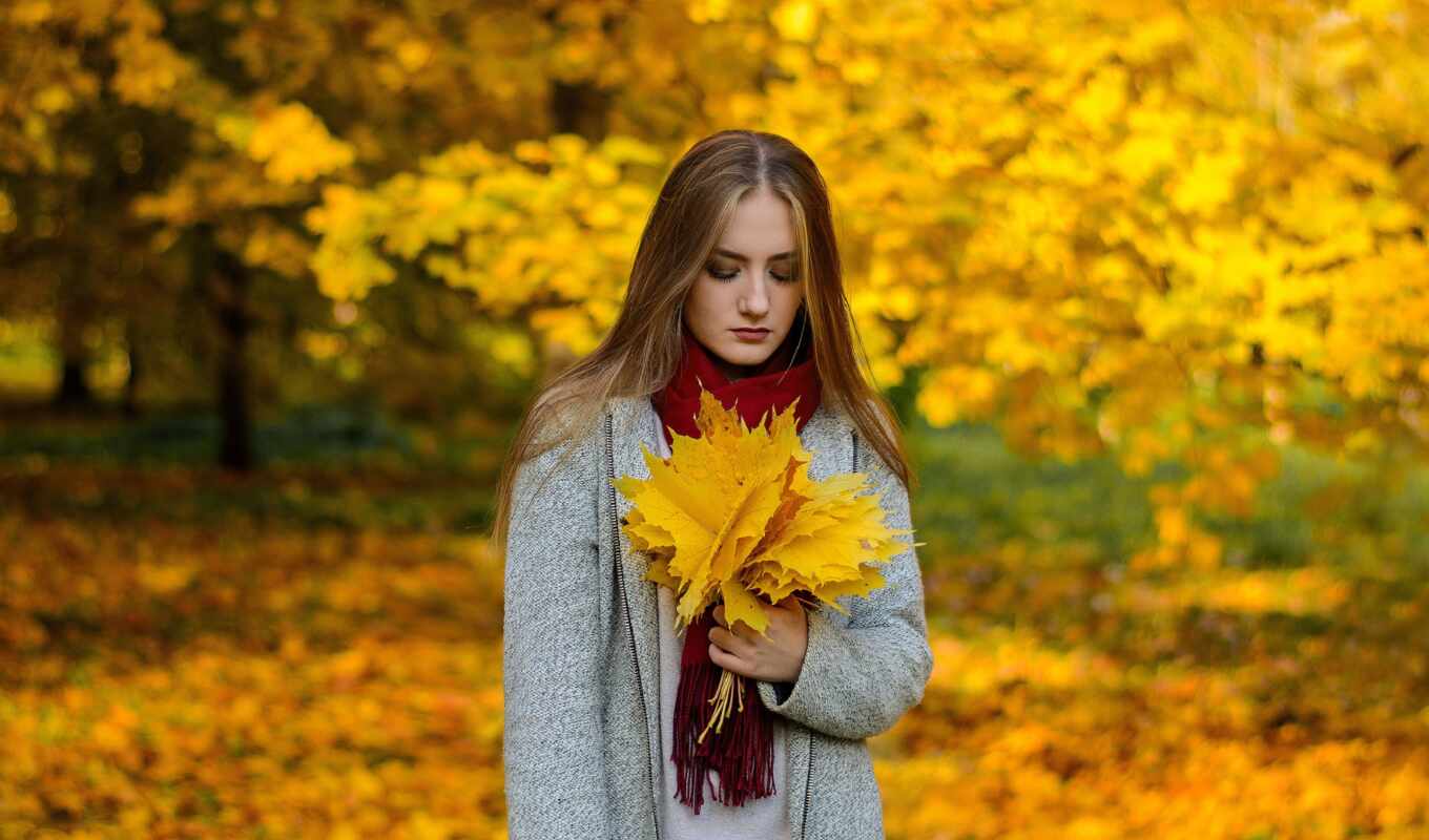 girl, autumn