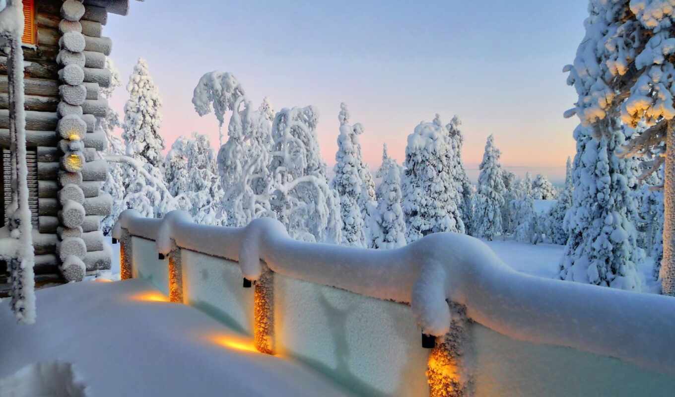 nature, photo, snow, winter, deck, landscape, magic, place, beautiful