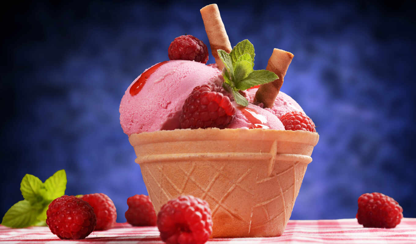 world, june, day, raspberry, ice cream, risunkimorozhenoe