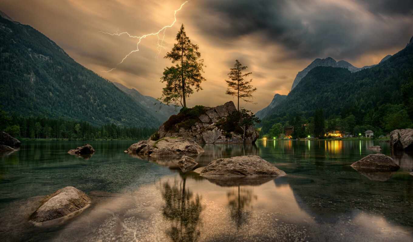 lake, the storm, landscape, wise, which, fear, help, the parable, view, alam, samsing