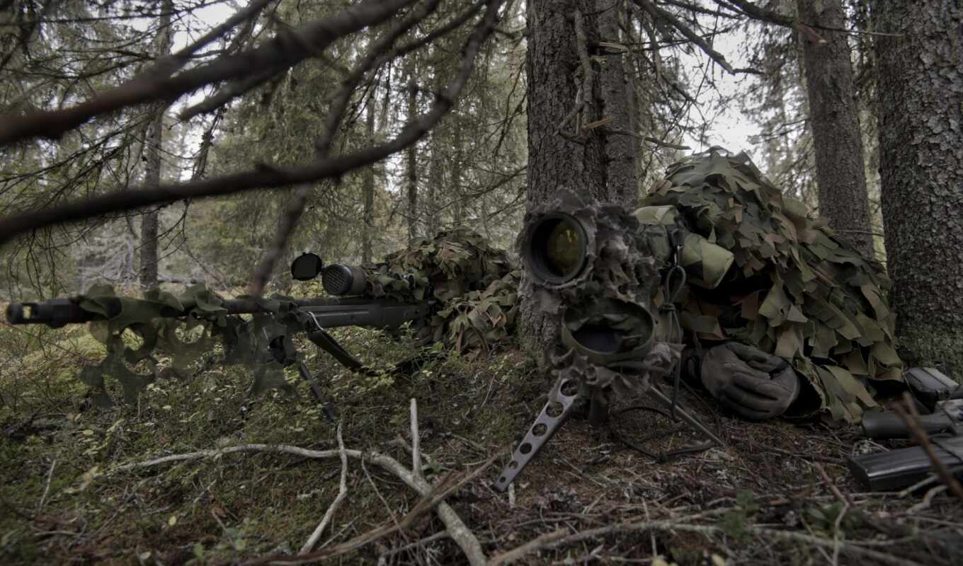 sniper, weapon, army, ranger, camouflage, swedish, battalion, ranges
