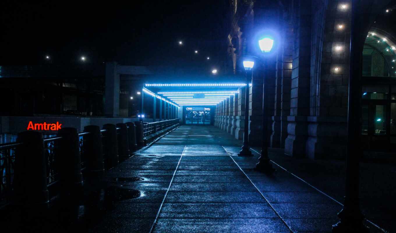 photo, black, city, night, street, a train, to listen, dark, lamp, song, lyric