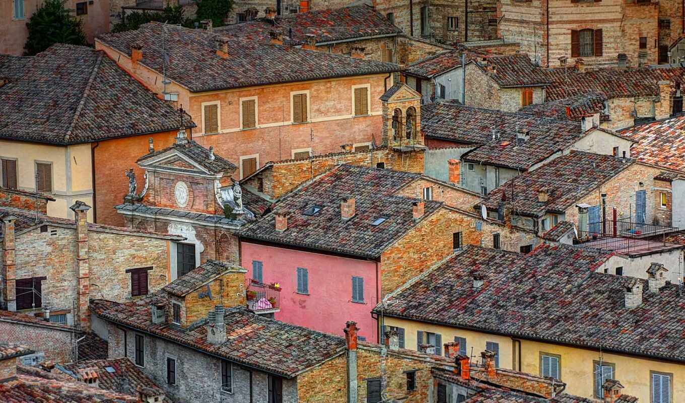 wall, house, city, italian, italy, urbino