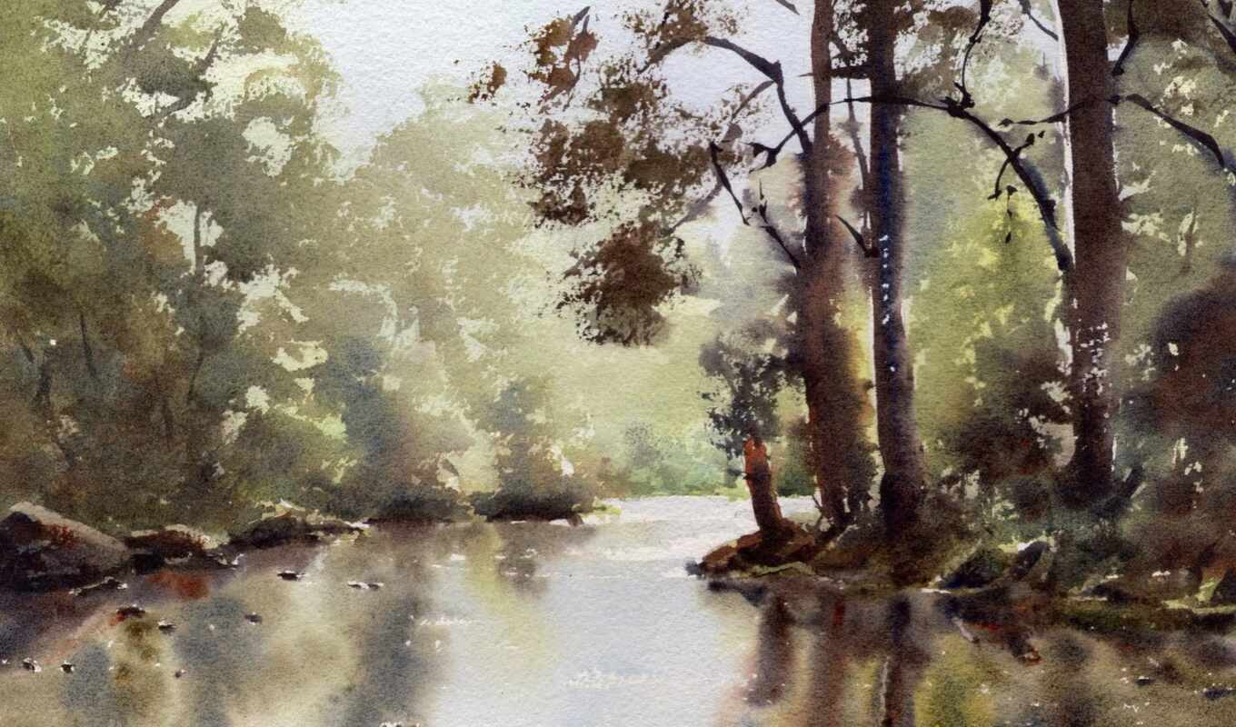 forest, cartwright, watercolour