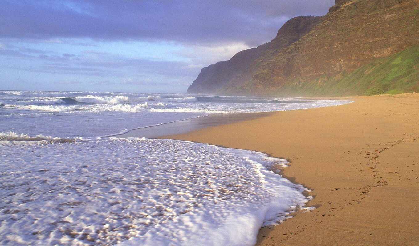 природа, пляж, hawaii, polihale