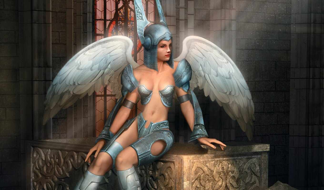 game, woman, anime, angel, fantasy, screenshot, woman, bonnie, guerreira, The lord of the ether