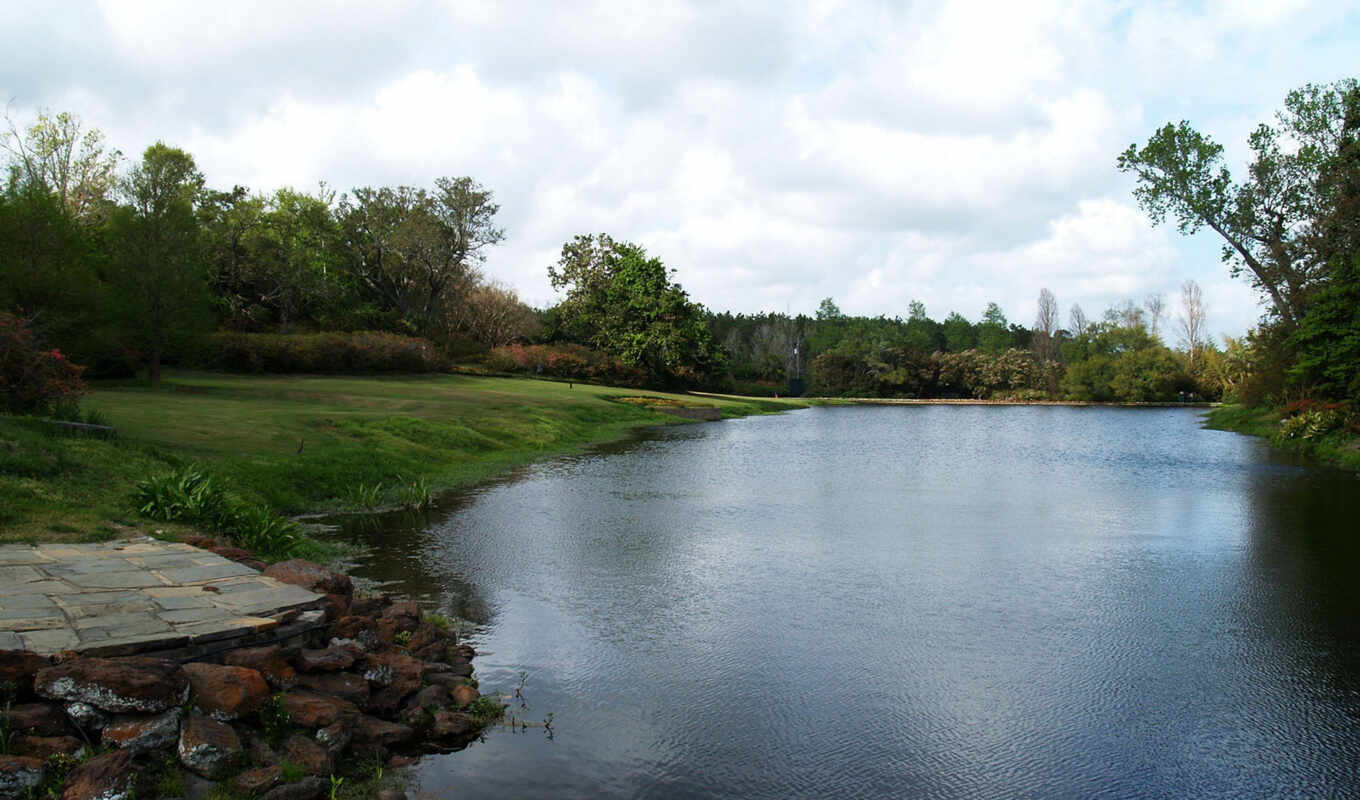 nature, images, river, water landscapes, tutfon, in summer, calm