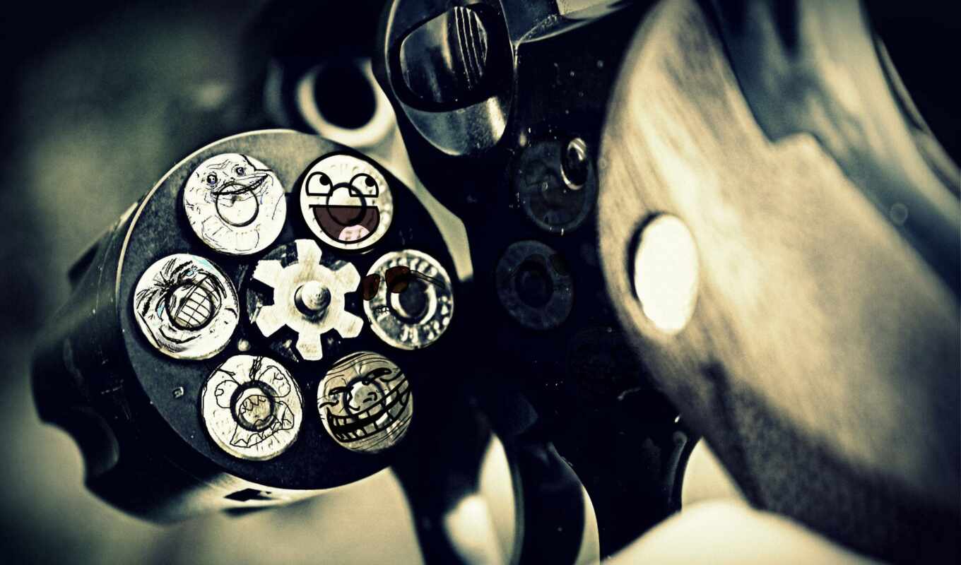 gun, weapon, baby, revolver, cartridge, drum, sleeve