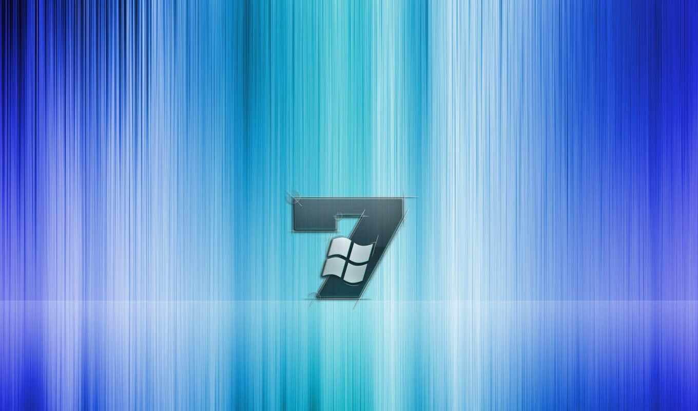 windows, logo, blue, white, se7en