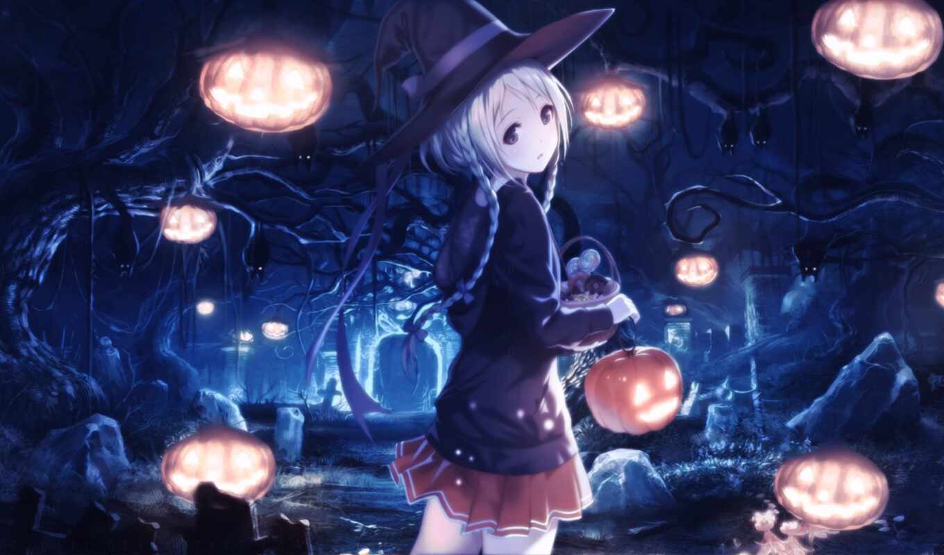 halloween, anime
