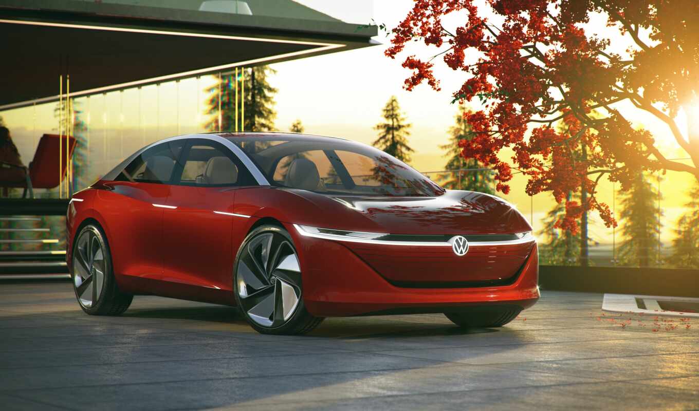 new, car, concept, vehicles, for Volkswagen, vw, electric, vizzion