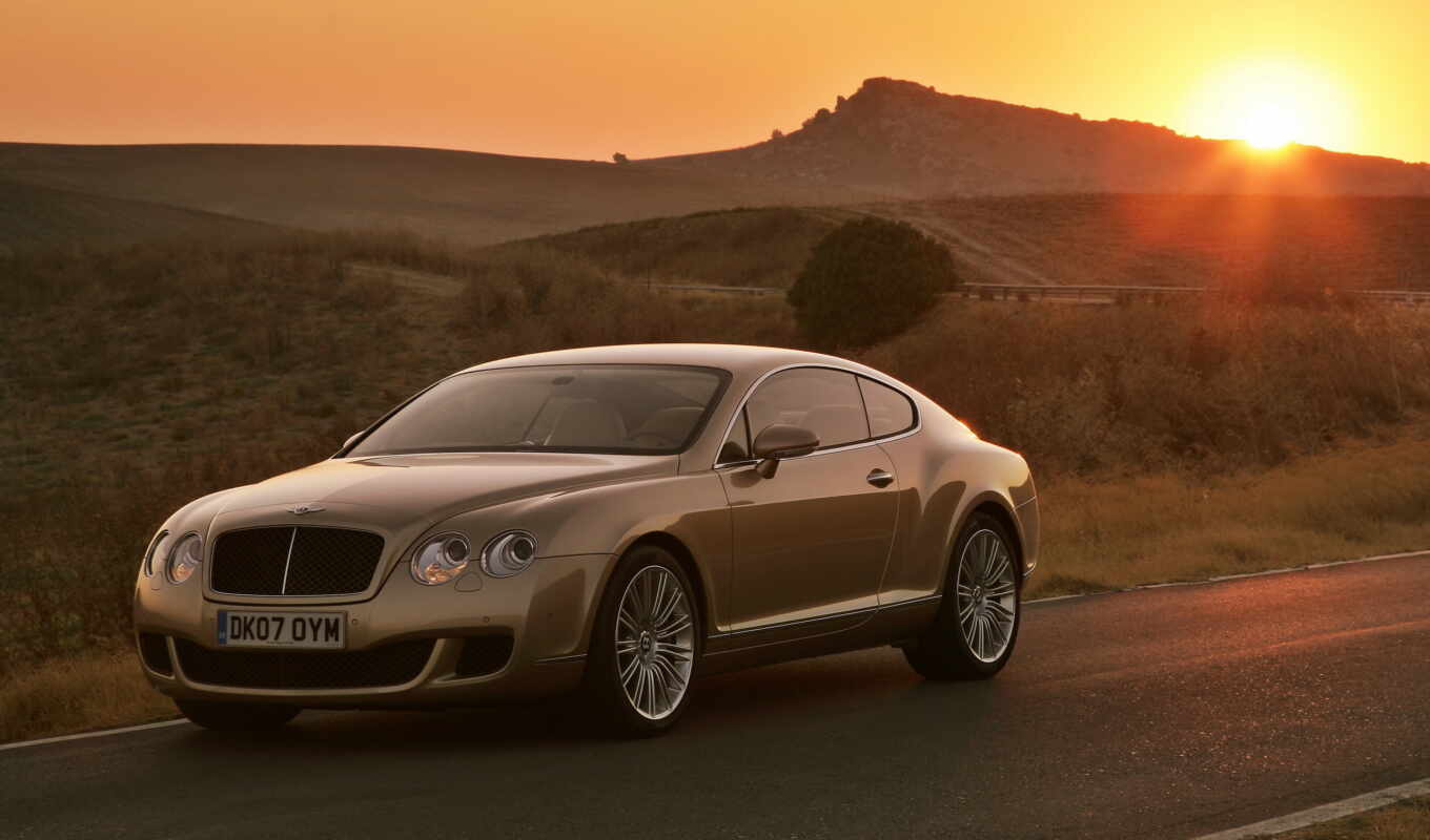 the sun, bentley, continental, speed, silver, continental bends
