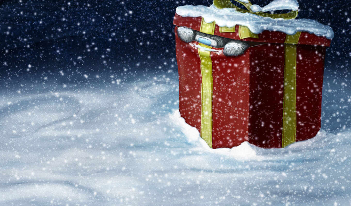 снег, год, новый, christmas, зима, подарок