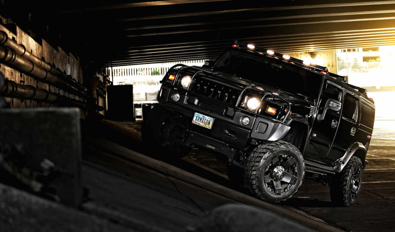 black, picture, road, off, tuning, hummer, hummer, off-road